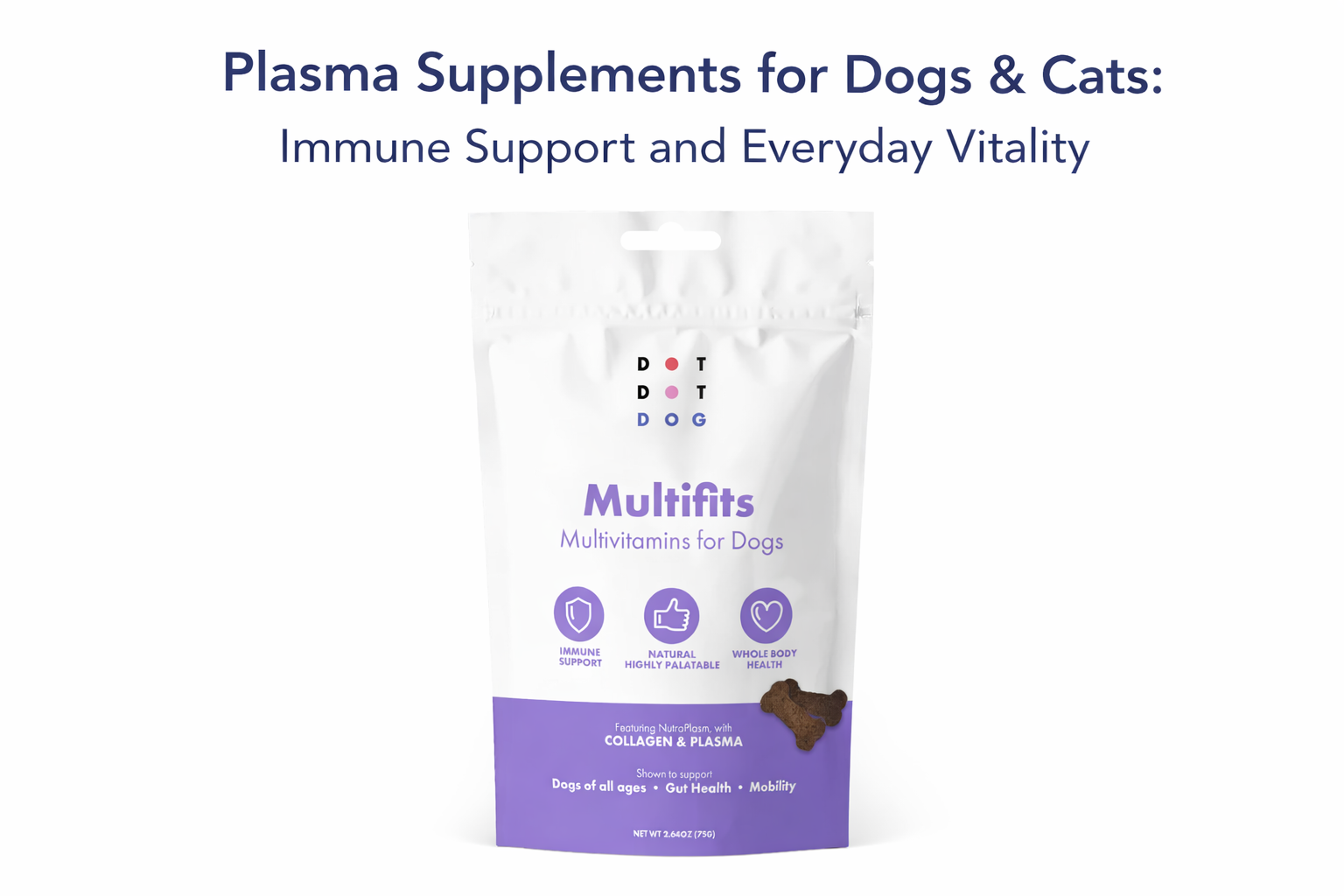 Plasma supplements for dogs and cats