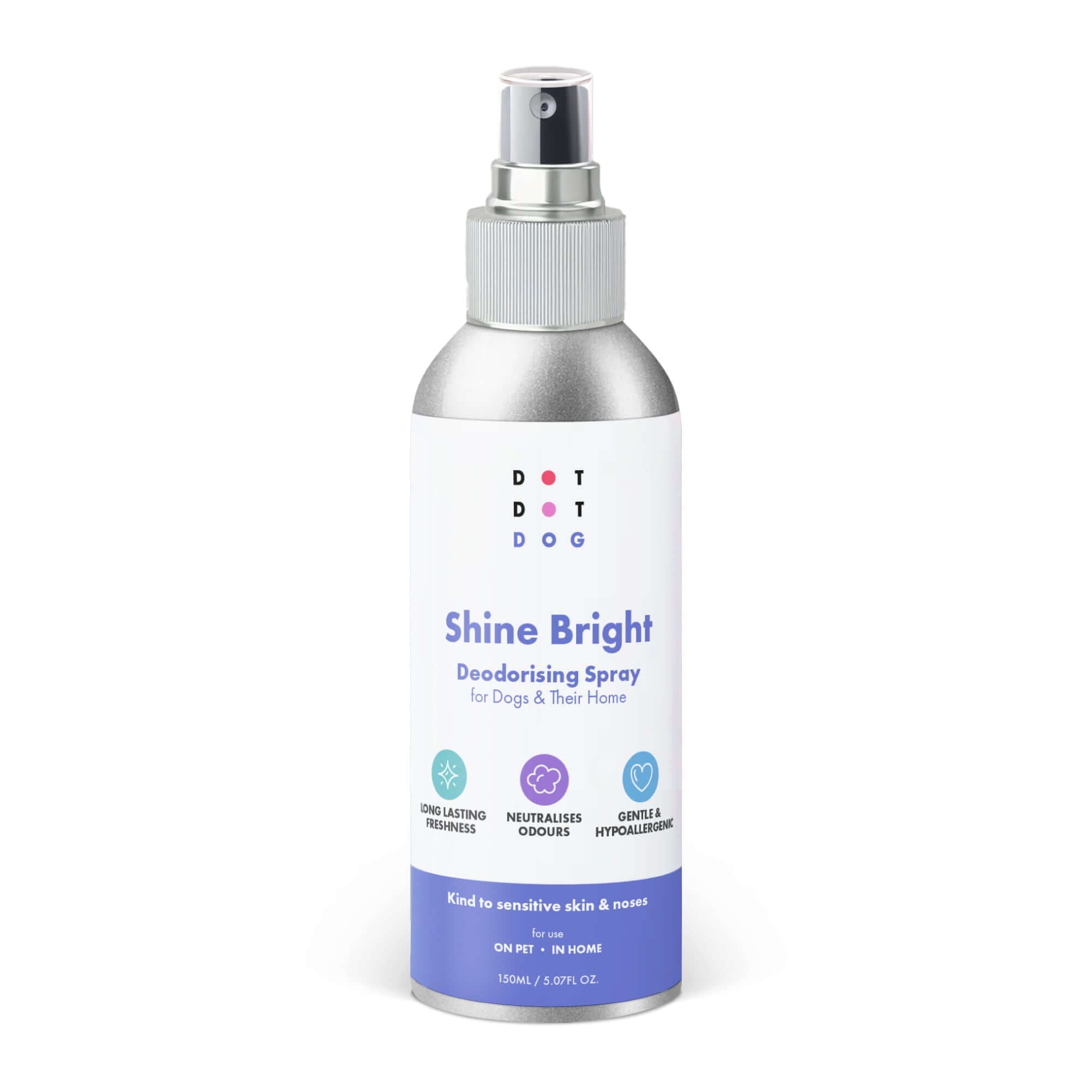 Shine Bright deodorising spray for dogs and their home - pack shot