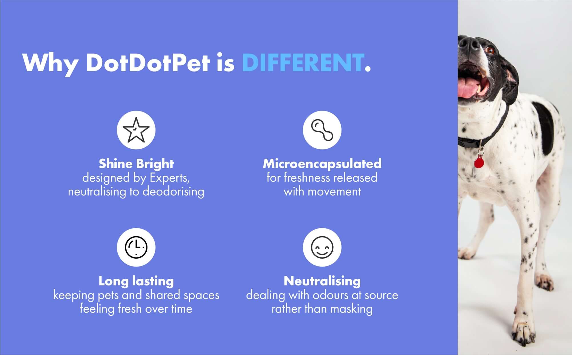 Why Shine Bright deodorising spray is different - long lasting, odour eliminating