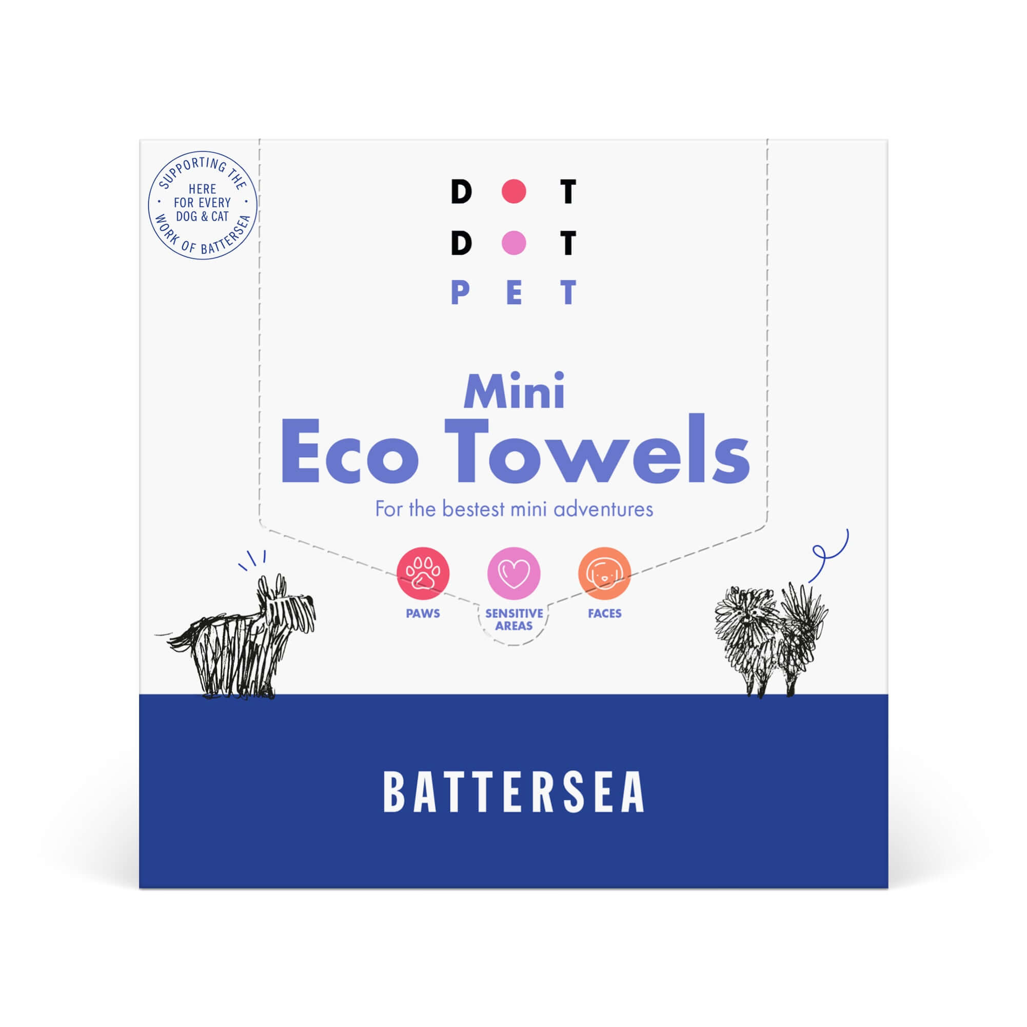 Eco Dog Towels Mini Natural Biodegradable