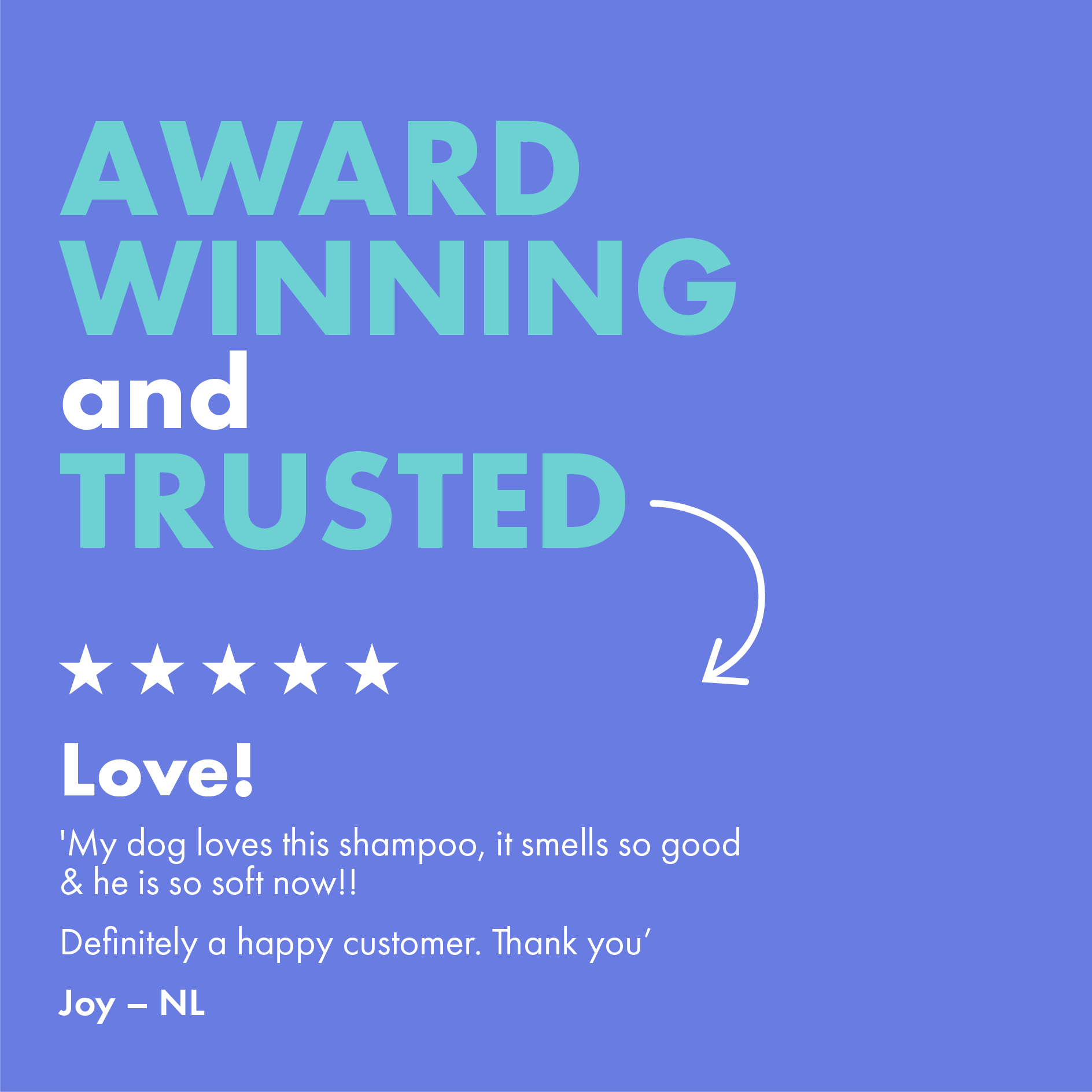 Award winning and highly rated dog shampoo