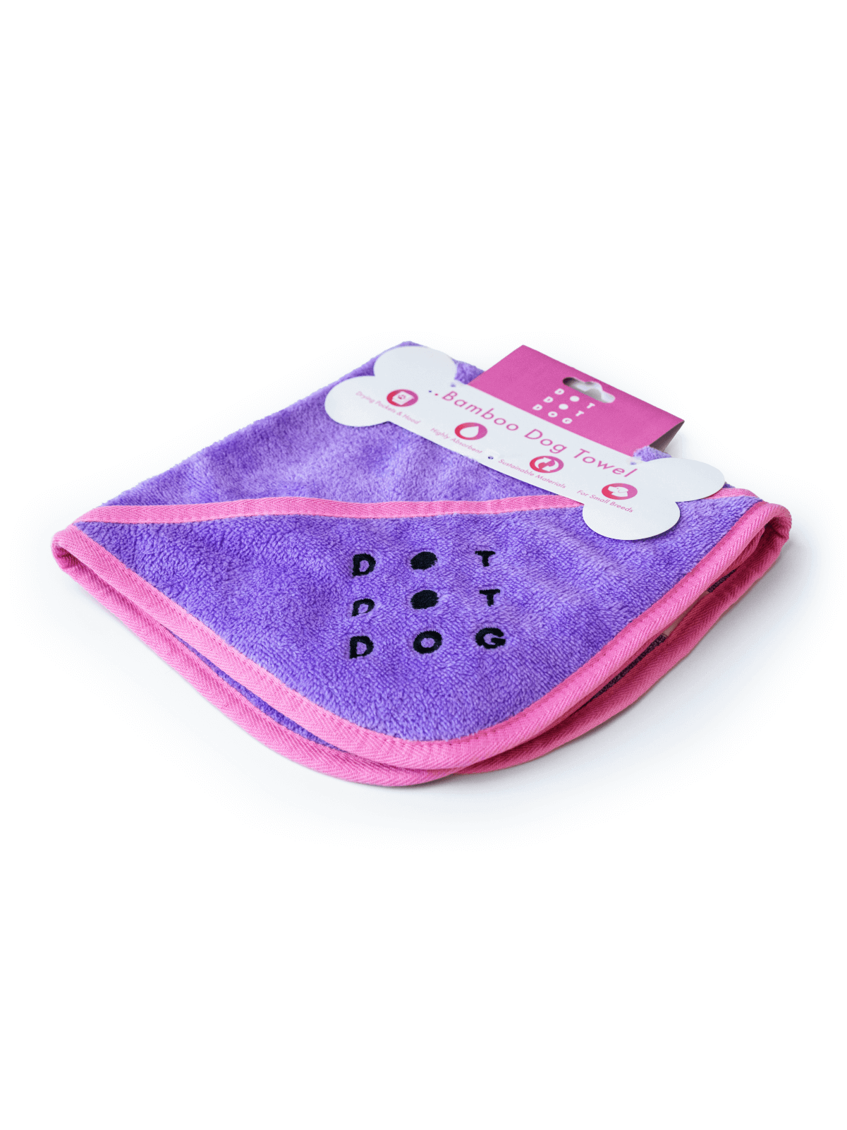 Dog Towel Bamboo for Small Breeds & Puppies dog bath towel drying pockets and hood super soft and quick drying