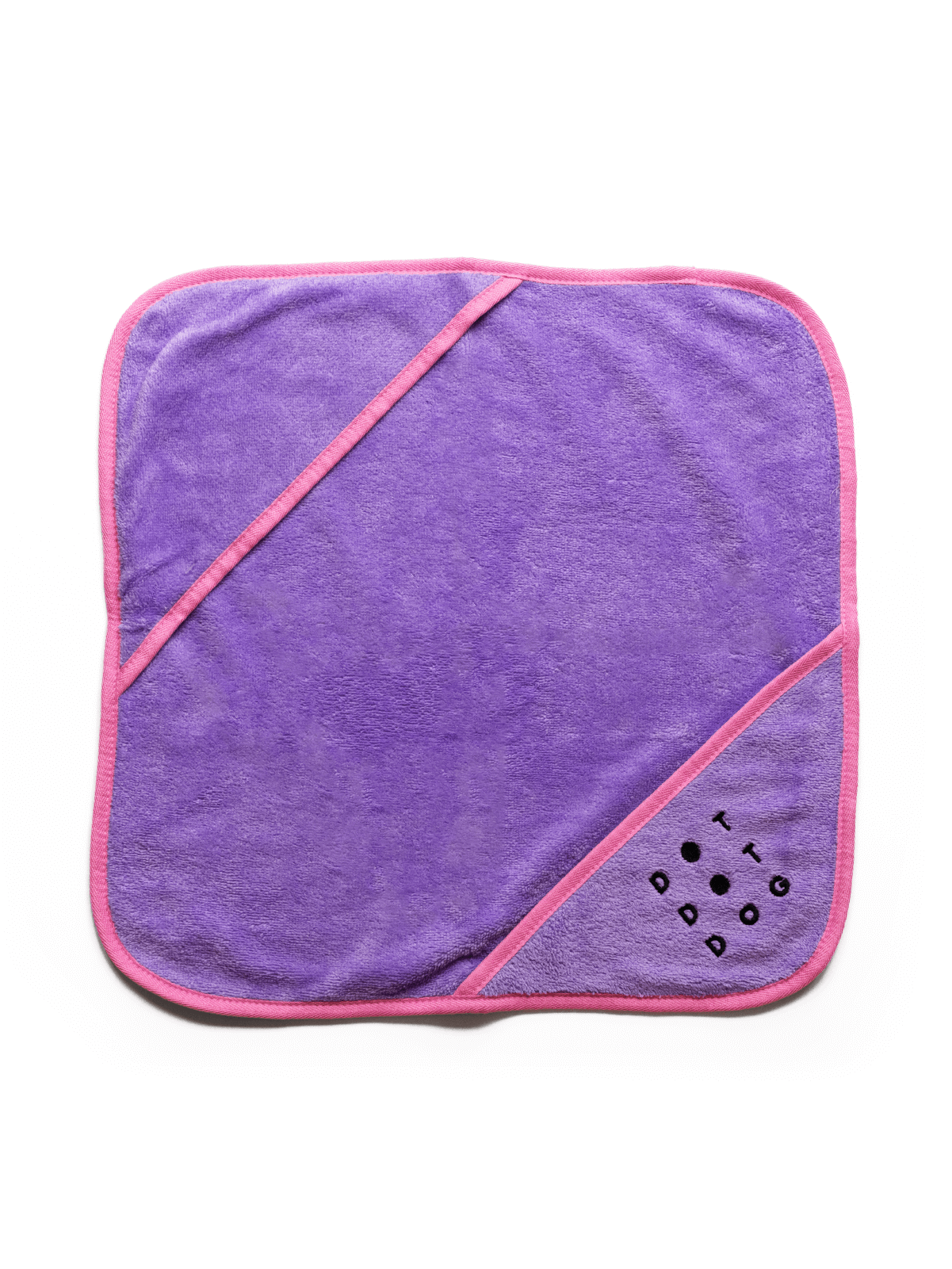Towel open showing drying pockets and hood super soft quick drying