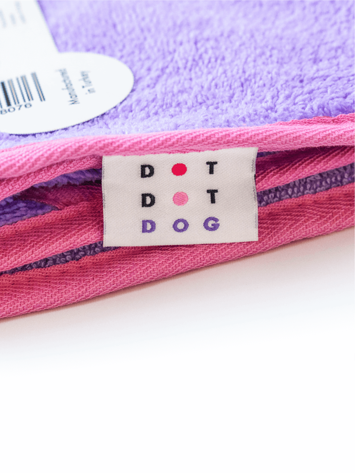 Image of the towels wash label