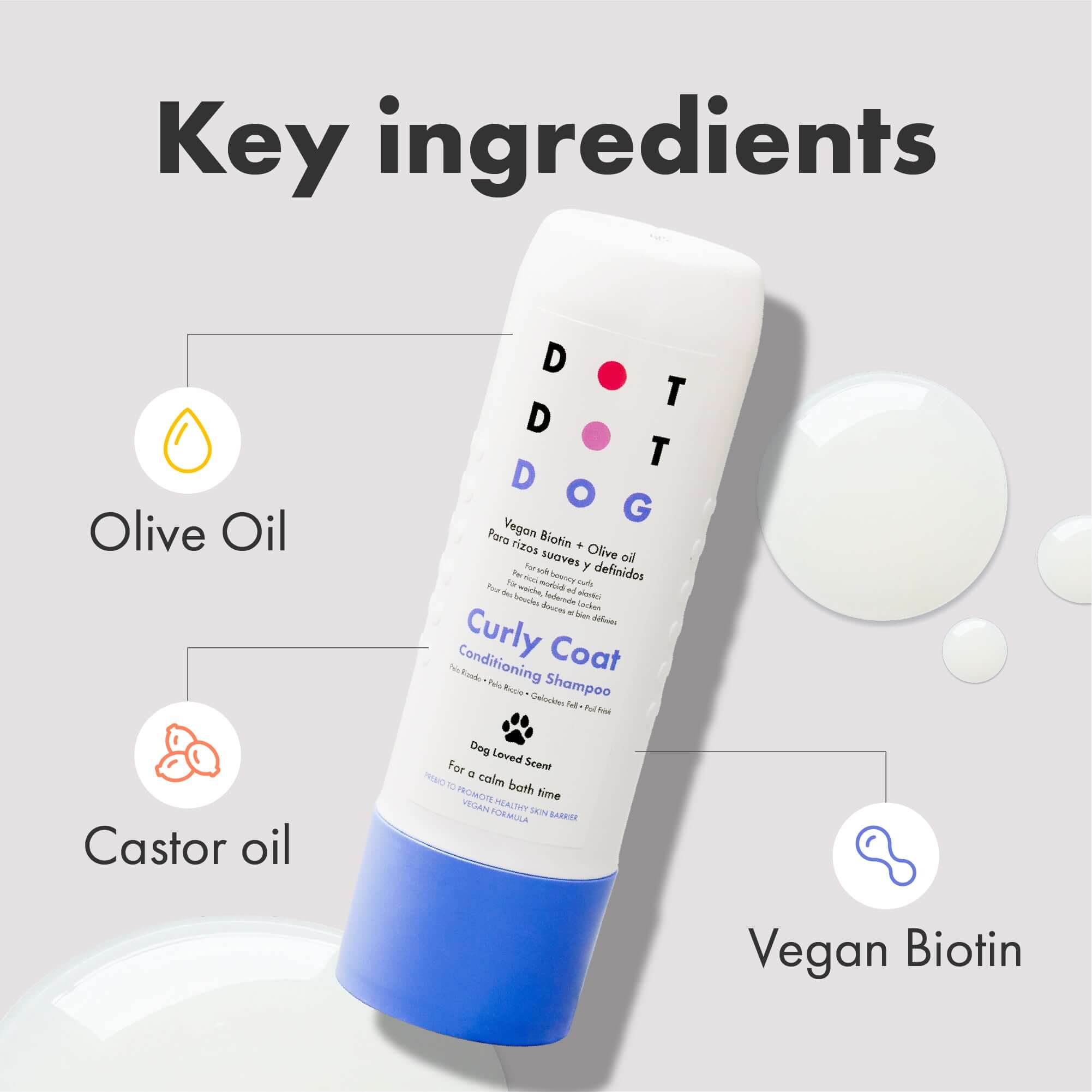 Help give your dog soft bouncy curls with our shampoo for curly hair