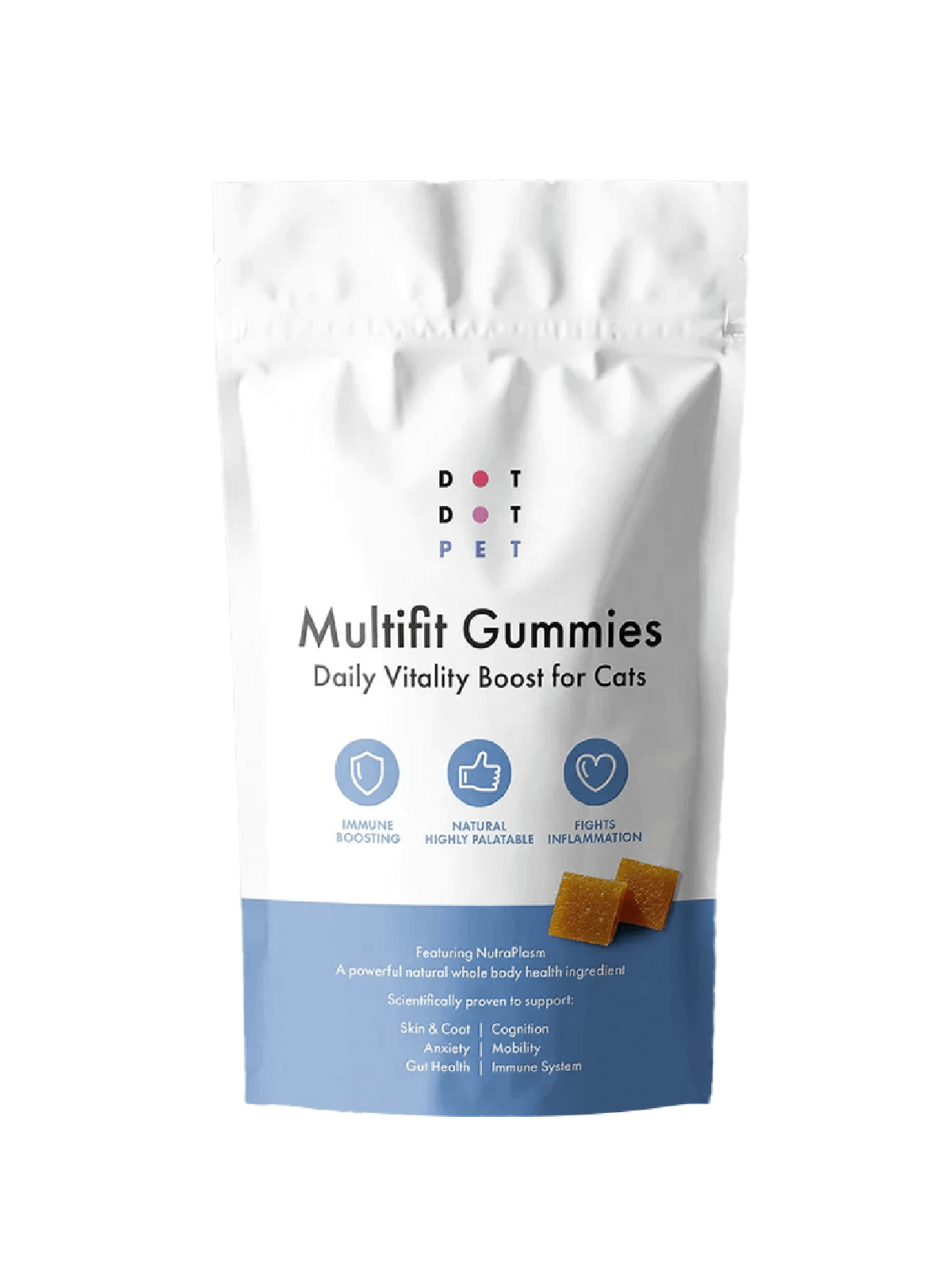Multifit Gummies immune boosting supplements for cats whole body health good for skin and coat, gut health and mobility