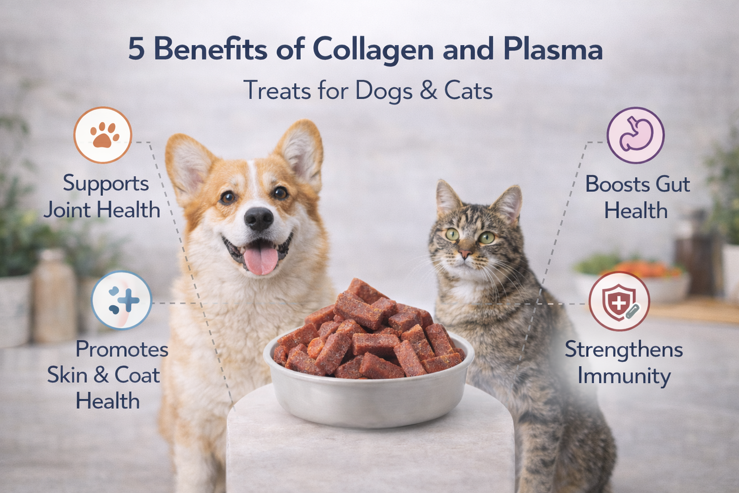 5 benefits of collagen and plasma for dogs and cats