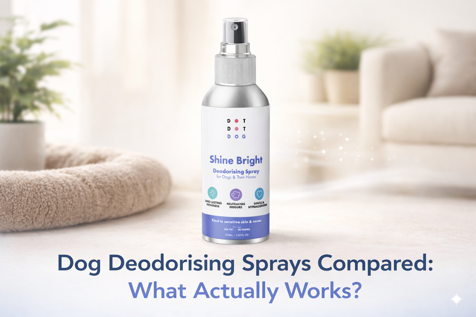 Dog deodorising sprays comparison 