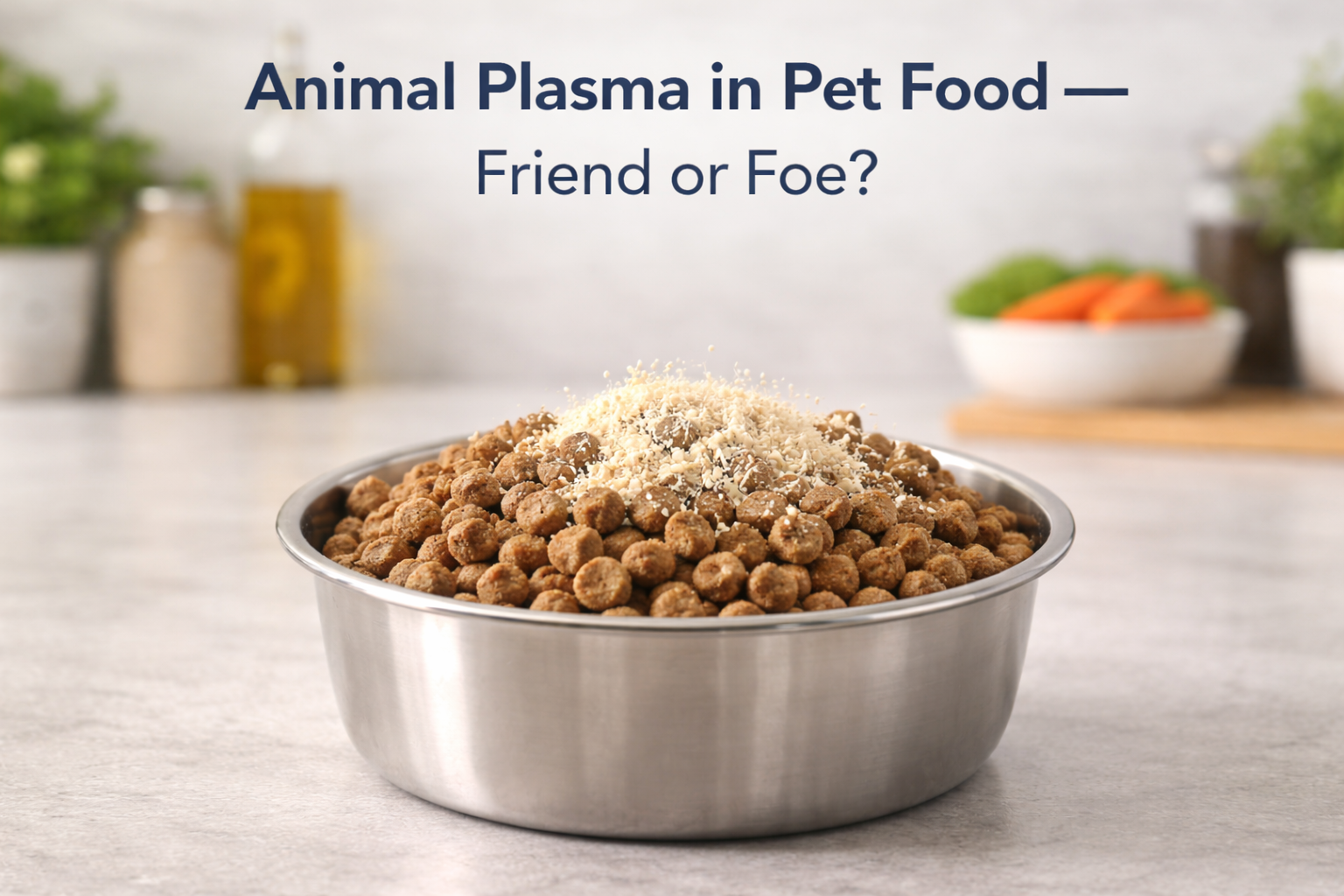 Animal plamsa in pet food