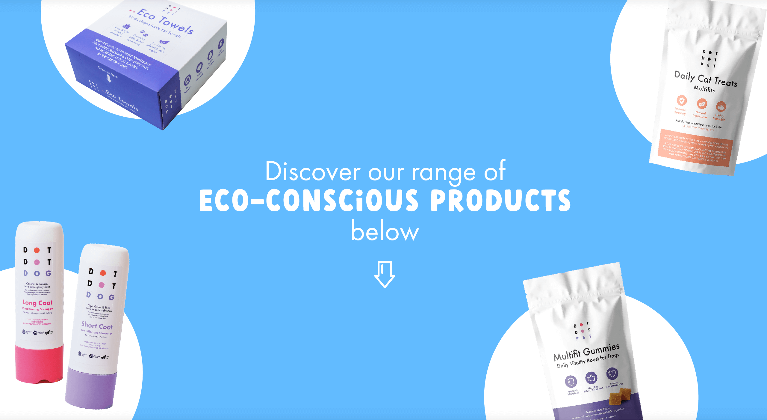 DotDotPet's range of Eco conscious products