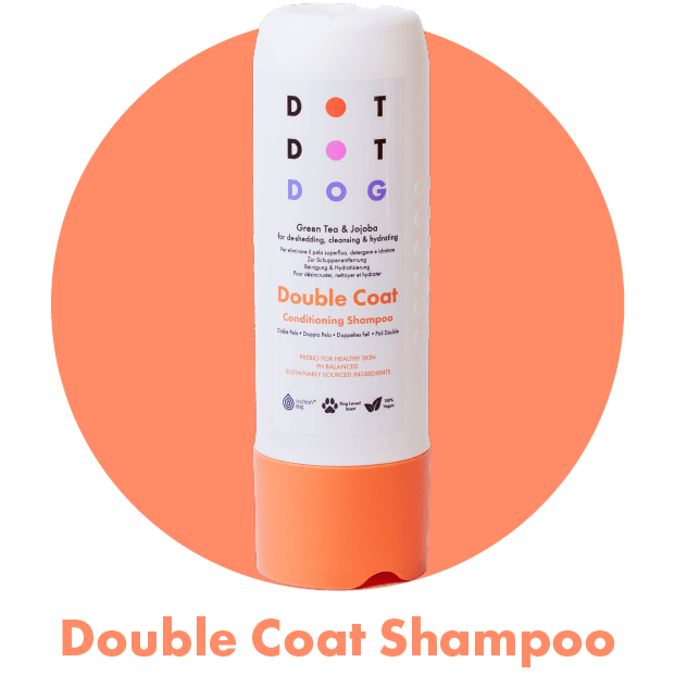 DotDotPet 3 in 1 Deshedding Conditioning Dog Shampoo for double coats