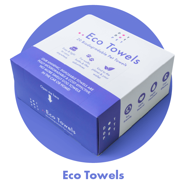 Eco Dog Towels Natural Biodegradable Towels for Dogs